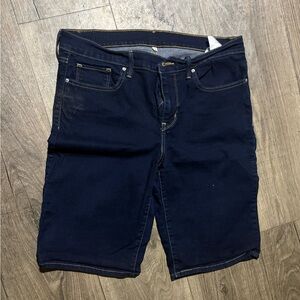 Women's Dark Blue Jean Shorts